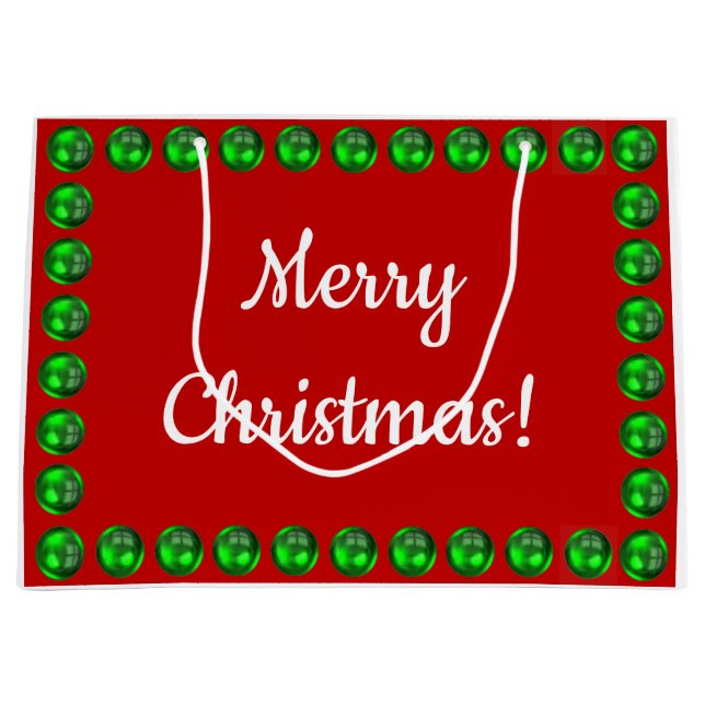 Bolsa de Regalo de Navidad de Feliz, Grande (Anverso)