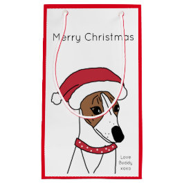 Bolsa de Regalo de Navidad de Santa Whippet