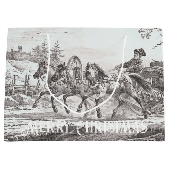 Bolsa de regalo de Navidad de VICTORIAN y COACH (Anverso)