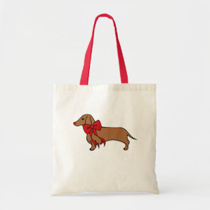 Bolsa de regalo de Navidad para cachorro salchicha