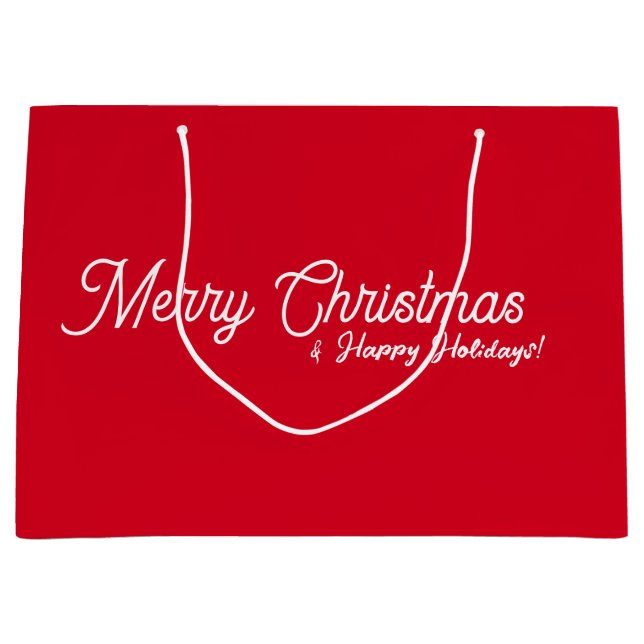 Bolsa de regalo de Navidades rojos (Anverso)