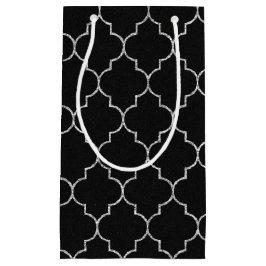 Bolsa de regalo de negro y plata