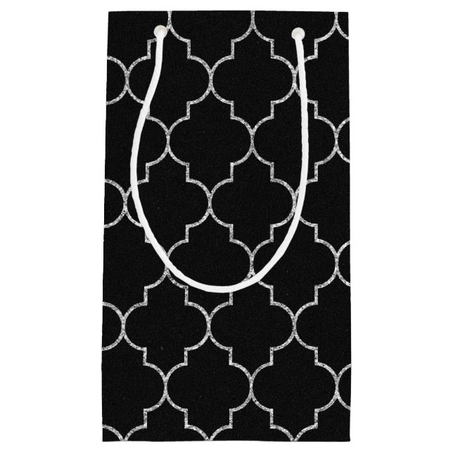 Bolsa de regalo de negro y plata (Anverso)