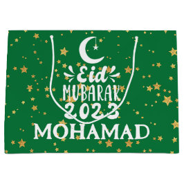 Bolsa de regalo de nombre personalizado grande Eid