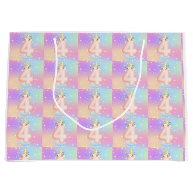 Bolsa de regalo de número de Fiesta mágico (Anverso)