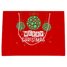 Bolsa de regalo de Ornamento de Navidad grande