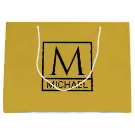 Bolsa de regalo de oro M personalizada con nombre 