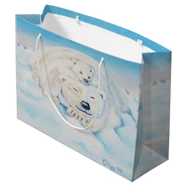 Bolsa de regalo de oso polar (Angulo reverso)