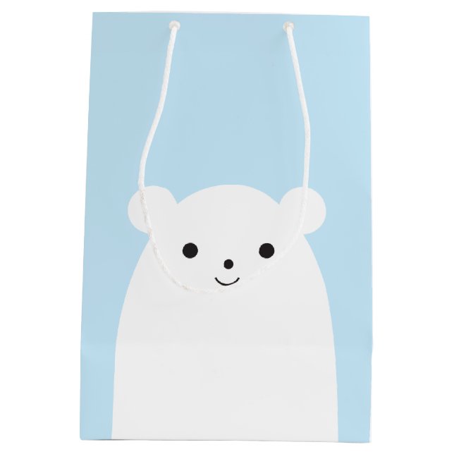 Bolsa de regalo de oso polar Peekaboo (Reverso)