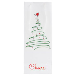 Bolsa de regalo de pájaro para navidades