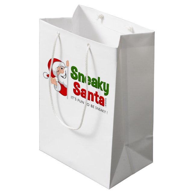 Bolsa de regalo de Papá Noel media (Angulo Anverso)