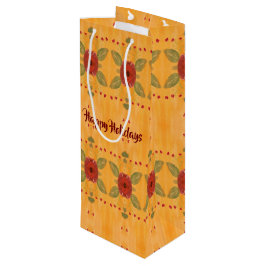 Bolsa de regalo de papel de vino de vacaciones fel