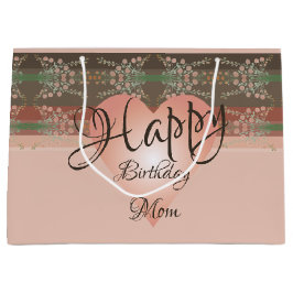 Bolsa de regalo de papel floral de Fancy Designer