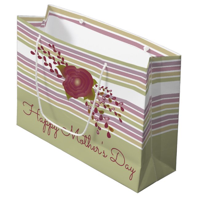 Bolsa de regalo de papel para el día de la madre (Angulo Anverso)