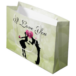 Bolsa de regalo de pareja en amor - grande