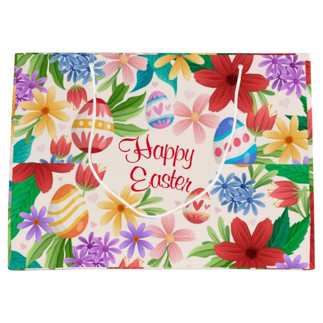 Bolsa de regalo de Pascua feliz (Anverso)