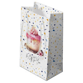 Bolsa de regalo de pasteles y confetti