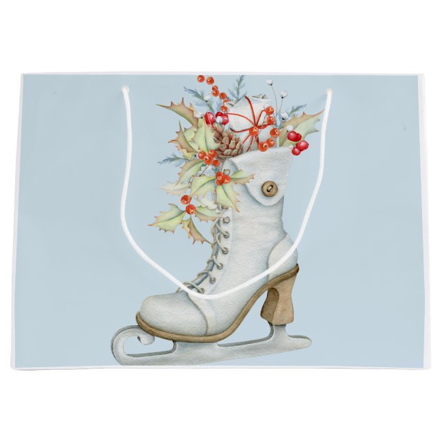 Bolsa de regalo de patinaje sobre hielo de moda pa (Anverso)
