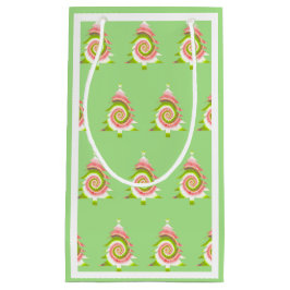 Bolsa de regalo de patrón de pino psicodélico