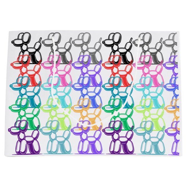 Bolsa de regalo de perro con globo (Anverso)