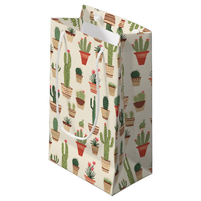 Bolsa de regalo de Personalizado de Cactus Cute -  (Angulo Anverso)