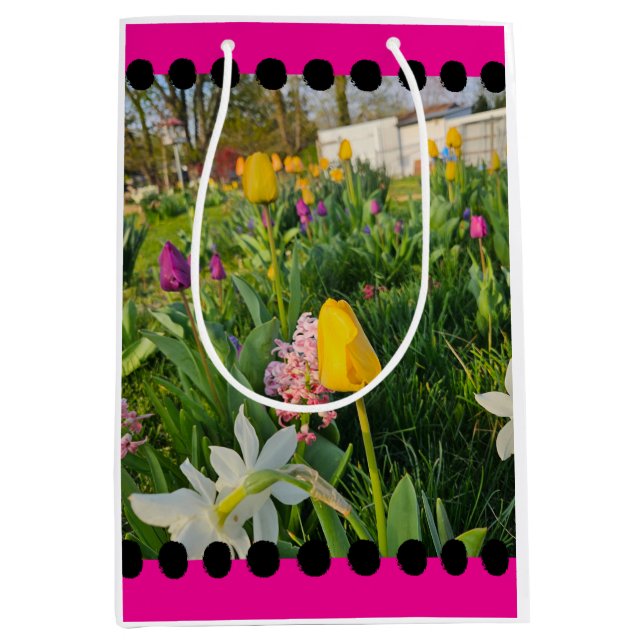 Bolsa de regalo de Personalizado floral (Anverso)