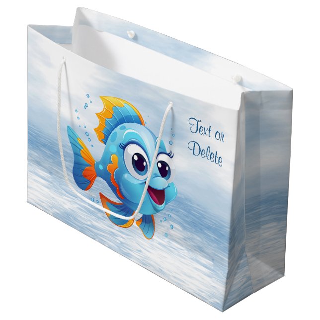 Bolsa de regalo de pescado azul (Angulo Anverso)