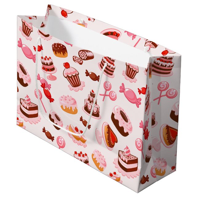 Bolsa de regalo de postre dulce - grande (Angulo Anverso)