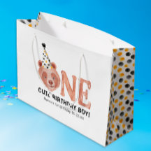 Bolsa de regalo de primer cumpleaños - Una linda