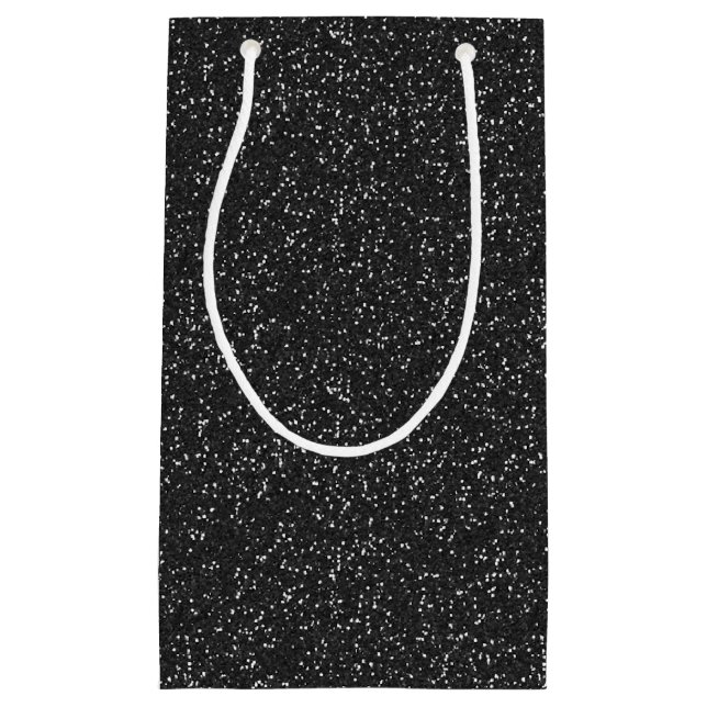 Bolsa de regalo de Purpurina de espuma negra (Anverso)