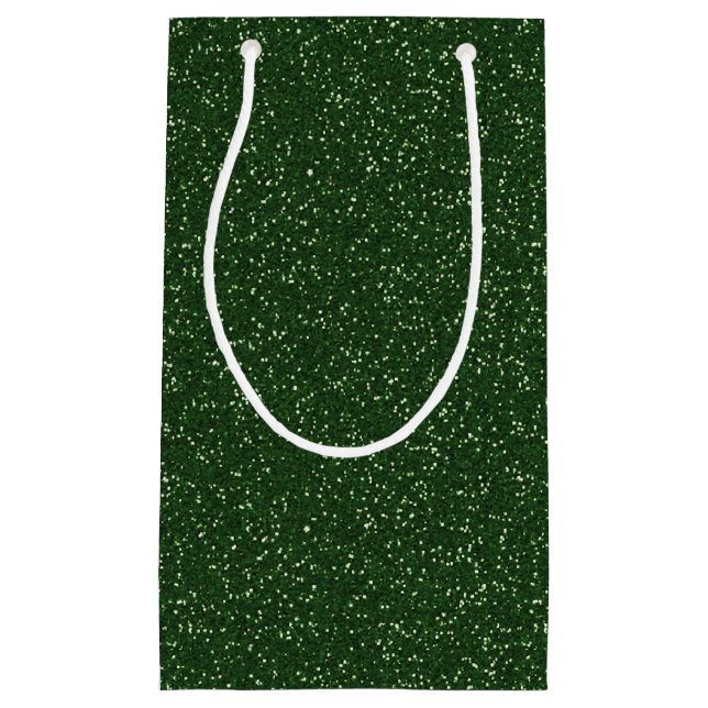 Bolsa de regalo de Purpurina de la espuma verde pr (Anverso)