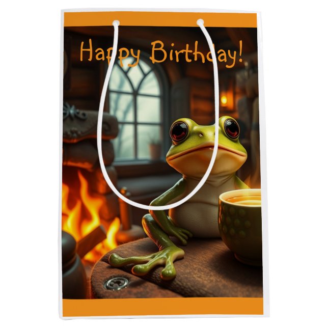 Bolsa de Regalo de Rana Acogedora (Anverso)