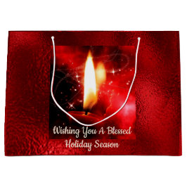 Bolsa de regalo de Relieve metalizado rojo con la 