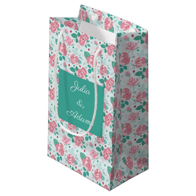 Bolsa de regalo de Rosa verde (Angulo Anverso)