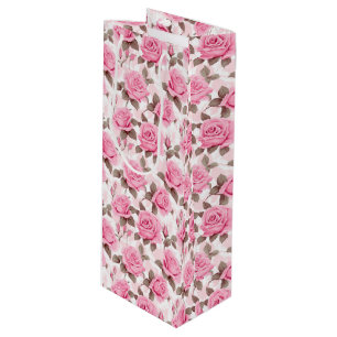Bolsa de regalo de rosas rosadas