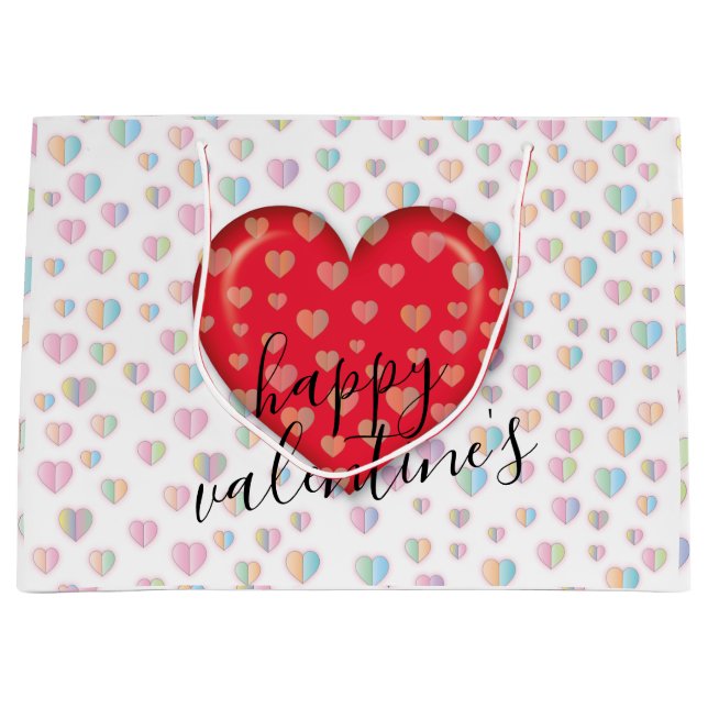 Bolsa de regalo de San Valentín de pollito elegant (Anverso)