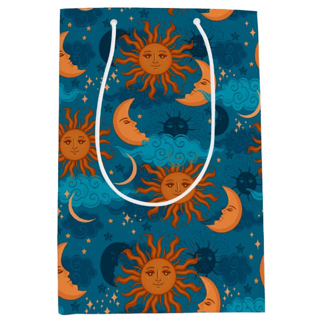 Bolsa de regalo de sol, luna y estrellas (Anverso)