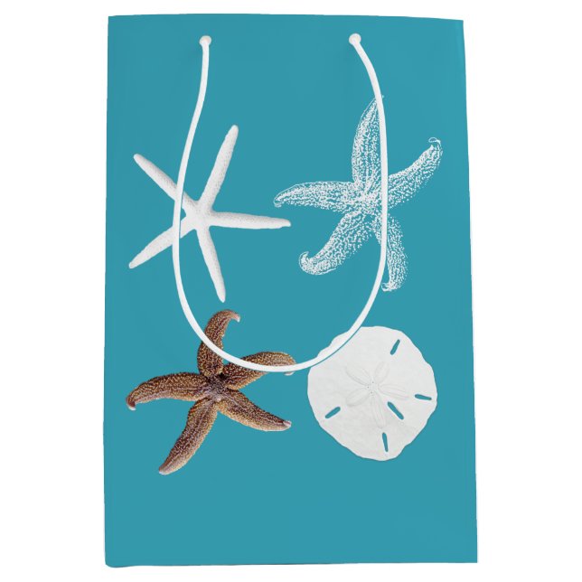 Bolsa de regalo de Starfish Sea Tropical Blue Sand (Anverso)