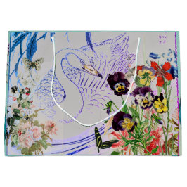 Bolsa de regalo de SWAN and FLOWERS