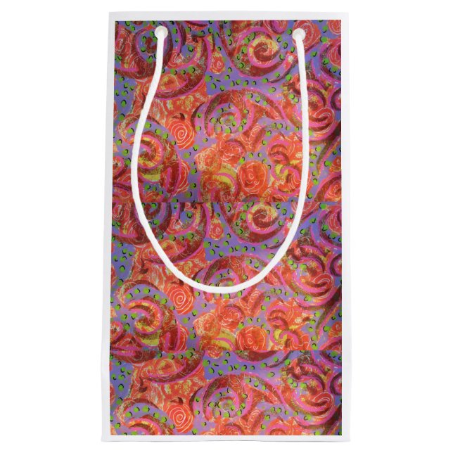 Bolsa de regalo de Swirls colorida (Anverso)