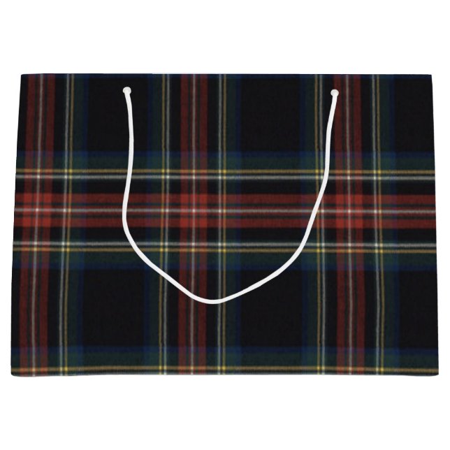 Bolsa de regalo de Tartán - Grande (Anverso)