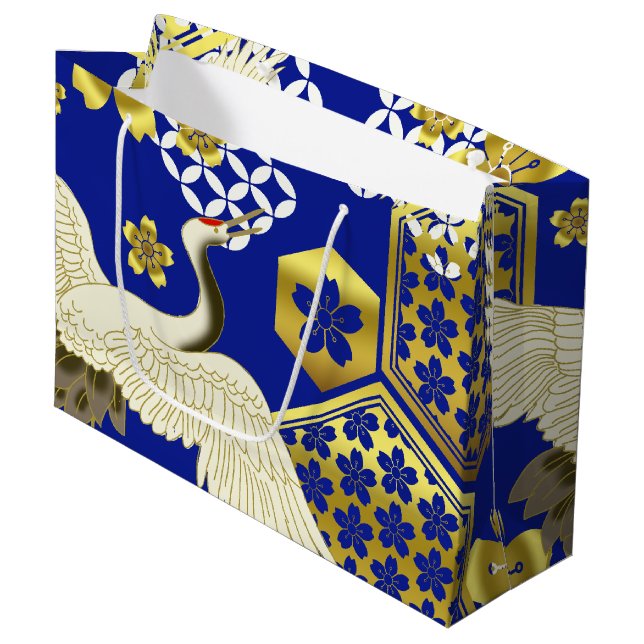 Bolsa de regalo de tela de kimono japonesa (Angulo Anverso)
