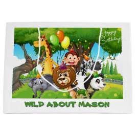 Bolsa de regalo de tema de la jungla personalizada