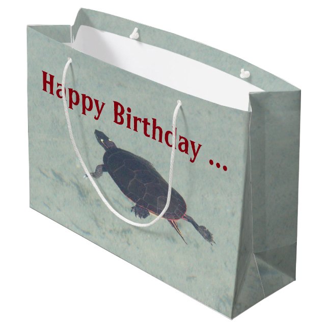 Bolsa de regalo de tortuga pintada (Angulo reverso)