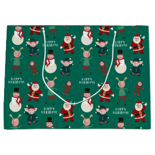 Bolsa de regalo de vacaciones de fotografía famili