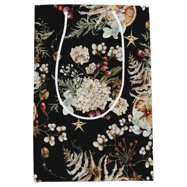 Bolsa de regalo de vacaciones negras (Anverso)