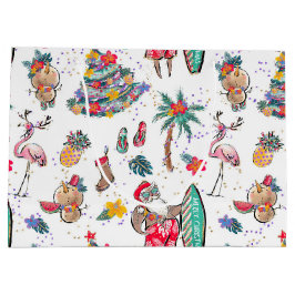 Bolsa de regalo de vacaciones para Navidades tropi