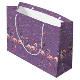Bolsa de regalo de vacaciones tropicales Flamingos