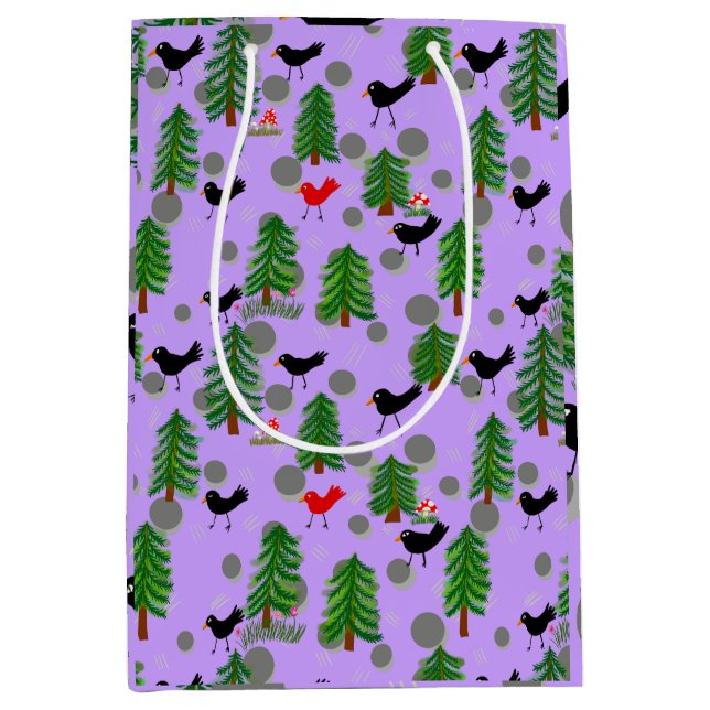 Bolsa de regalo de verano para árboles y aves (Anverso)