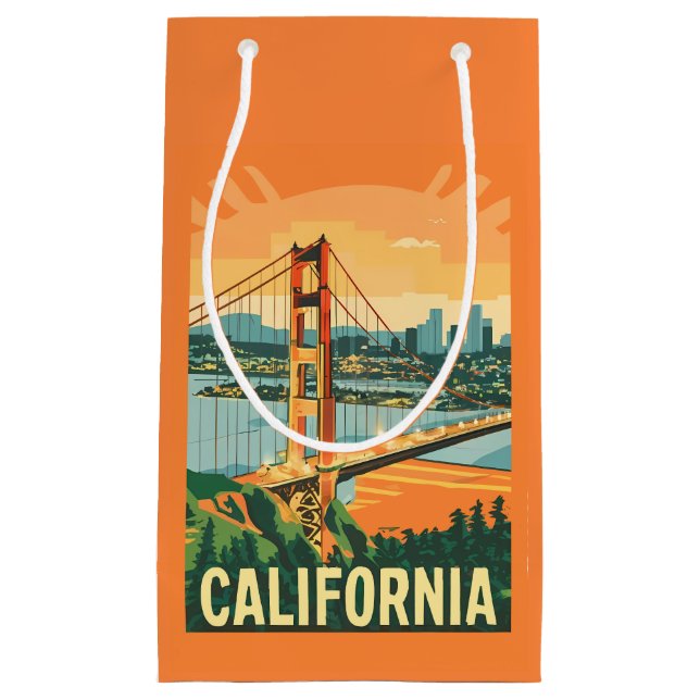 Bolsa de regalo de viaje de California Retro (Anverso)